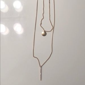 Gold layered necklace